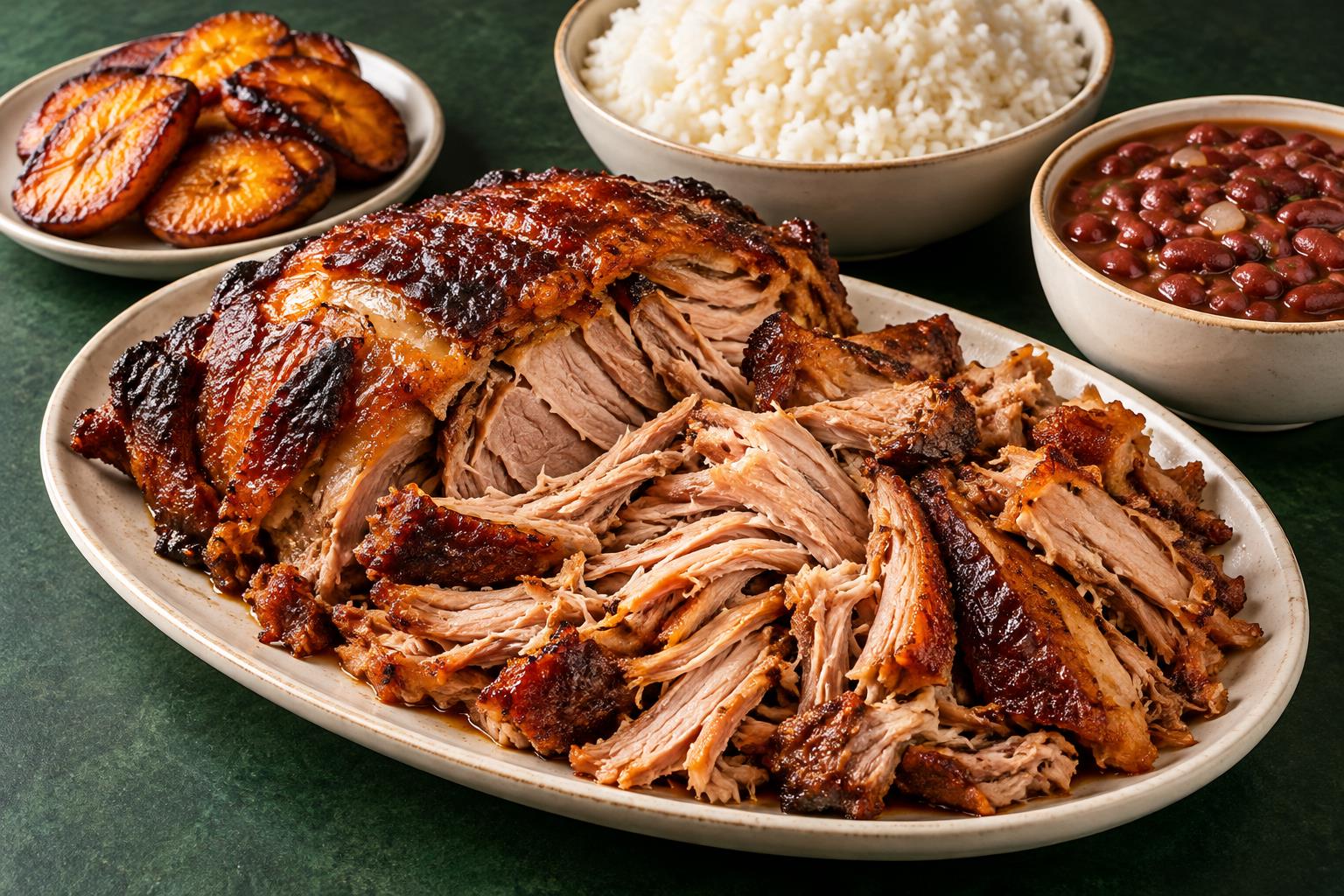 Illustrative pernil serving suggestion